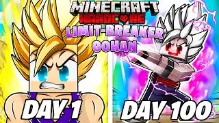 I Played Minecraft Dragon Block C As LIMIT-BREAKER GOHAN For 100 DAYS… This Is What Happened