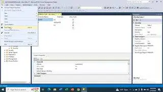 how to create database, tables using sql server management studio