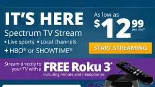 Charter Spectrum Stream TV App Review - Free Roku 3 Offer