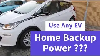 How to use a Bolt EV for home backup power - creative solution - no hardwire inverter!