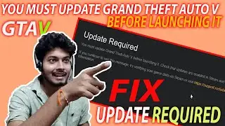 how to fix GTA 5 UPDATE REQUIRED error ll YOU MUST UPDATE GRAND THEFT AUTO V ll by borntoplaygames