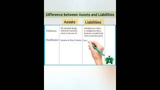 Difference between Assets and Liabilities: 