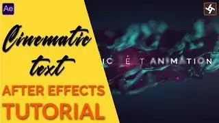 Cinematic Text Animation in After Effects : After Effects Tutorial - No Third Party Plugins ||