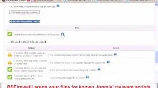 Joomla! Security Scanner - RSFirewall!