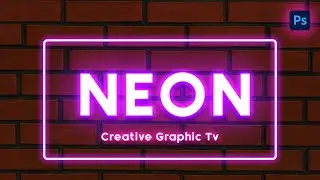 Glowing Neon Text Effect in Photoshop - Photoshop Text Effect Turotial