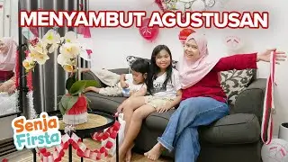 DEKOR RUANG TAMU SERBA MERAH PUTIH