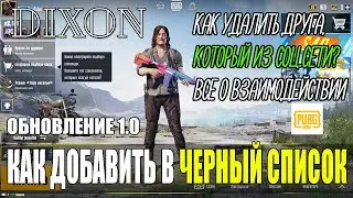 КАК ДОБАВИТЬ В ЧС В PUBG MOBILE. КАК УДАЛИТЬ ДРУГА, КОТОРЫЙ ИЗ СОЦ.СЕТИ. ПУБГ МОБАЙЛ ВЗАИМОДЕЙСТВИЯ