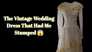 The Unique Mystery Fabric of this Vintage Wedding Dress Has an Amazing History!