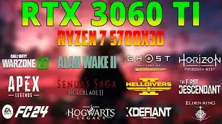 RTX 3060 Ti + Ryzen 7 5700X3D : Test in 20 Games - RTX 3060 Ti Gaming in 2024