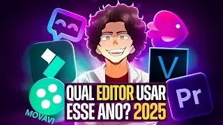 MELHORES EDITORES DE VÍDEO PARA PC EM 2025! (Grátis, Iniciante, IA e Profissionais)