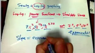 Log-log graphing, slopes, and exponents