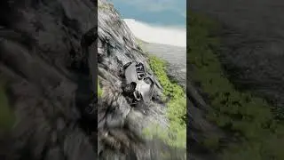 BeamNG Drive Update 0.29 Minivan Cliff Drop