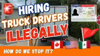 Illegal Foreign Truck Drivers Working In The US! Canadians and Mexicans!