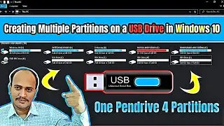 Creating Multiple Partitions on a USB Drive in Windows 10 | Guide to Create Partition on Pendrive