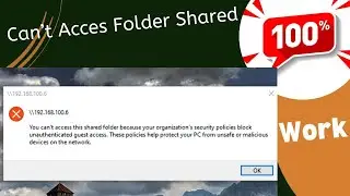 You cant access this shared because your organizations security policies block