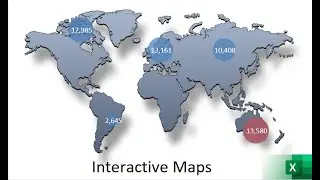 002. Build an Interactive Map with Charts in 10 min! | EXCEL