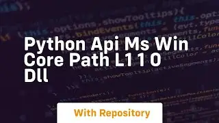 python api ms win core path l1 1 0 dll