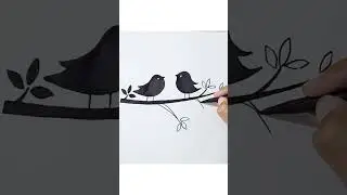 birds drawing #shorts