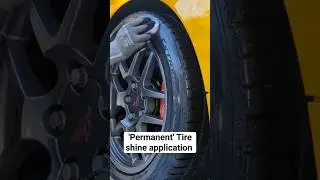 Trying Permashine tire coating again. Application process.