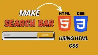 How to make search bar in html and css | css search bar animation 