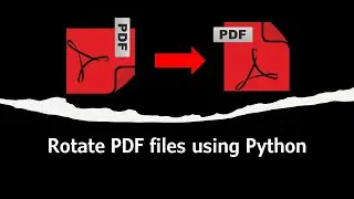 How to rotate PDF files with Python