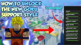 [AOPG] HOW TO UNLOCK THE NEW GOKU SUPPORT STYLE IN AOPG | A One Piece Game | Roblox