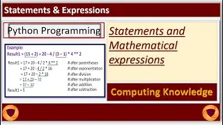 Arithmetic expression in python || Sum and average marks in python || Operators hierarchy