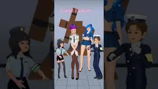 Aku Suka Wajah Imut Imut | Transformasi Police #sakuraschoolsimulator #shorts #trending #viral