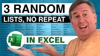 Excel - How To Do A Random Number With No Repeats In Excel - Episode 1806