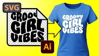 Create Groovy Text SVGs For Print On Demand In Illustrator In Under 5 Mins