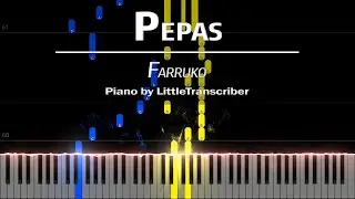 Farruko - Pepas (Piano Cover) Tutorial by LittleTranscriber