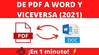 Pasar de PDF A WORD - ACTUALIZADO 2021