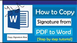 How To Copy Signature From Image To Word