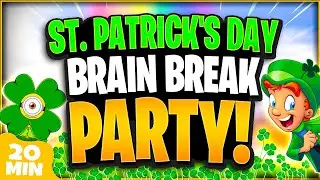 St Patrick's Day Brain Break Party 🍀 St Patricks Day Games For Kids | Lucky's Magic Run | GoNoodle