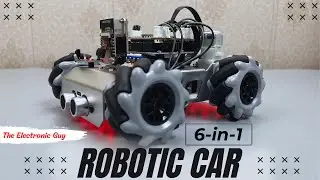 Its a 6-in-1 Robotic Car with ESP32 & Arduino!