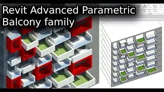 Revit Advanced Parametric Family - 5 in 1 Balcony