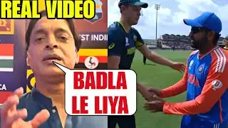 Shoaib Akhtar reacts after India defeats Australia in T20 worldcup match 2024 |