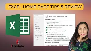 Learn Excel Basics Part 1 - Excel Home Page