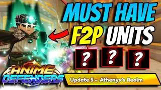 The *BEST* F2P Units For Athenyx Realm In Anime Defenders Update 5..