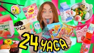 24 ЧАСА ЕМ ТОЛЬКО АЗИАТСКИЕ ВКУСНЯШКИ! Корейская еда vs Японская Челлендж ✅