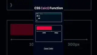 css calc() function #webdevelopment #development #html5 #css3 #htmlcss #tutorials #cssforbeginners