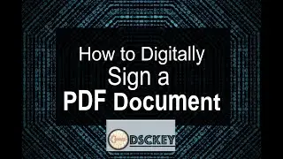 How to Digitally Sign a PDF Document