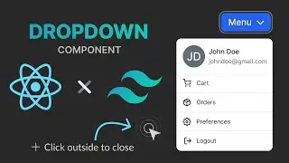 Custom dropdown menu in React from scratch under 7 minutes.