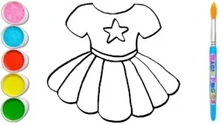 how to draw a Frock drawing lcute Frock drawing for girls