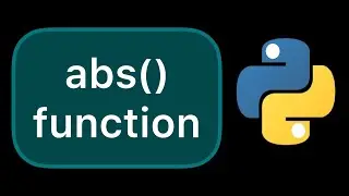 Simple example of the abs() function in Python 