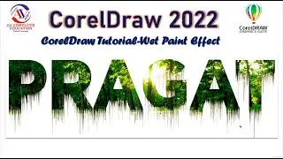 CorelDraw Tutorial-Wet Paint Effect | CorelDRAW logo design for beginners