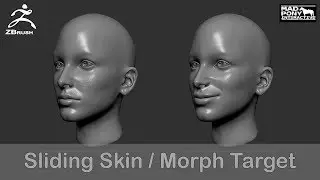 Zbrush - Sliding Skin with Morph Targets