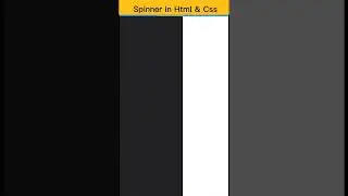 Spinner in Html and css😜😜🥰🥰 || coding status whatsapp😍😜 #shorts  #programming #css  #html #viral