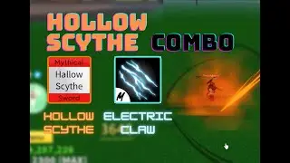 Best Hollow Scythe + Electric claw Combo One shot | Roblox | Blox fruits |