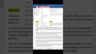 MS-Word Trick: How to Automatically Shrink a Word Document By One Page!!